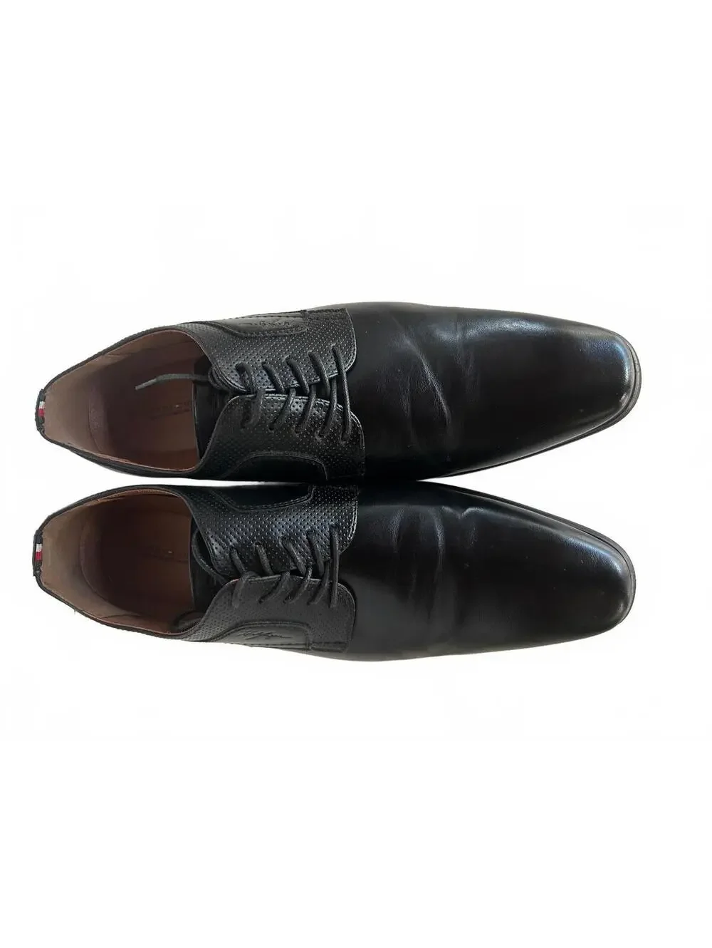 Tommy Hilfiger Soli Derby Black Oxford Dress Shoes Men's 12